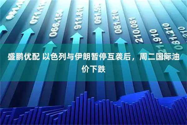 盛鹏优配 以色列与伊朗暂停互袭后，周二国际油价下跌